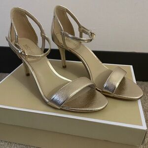 Michael Kors Metallic Gold Heels